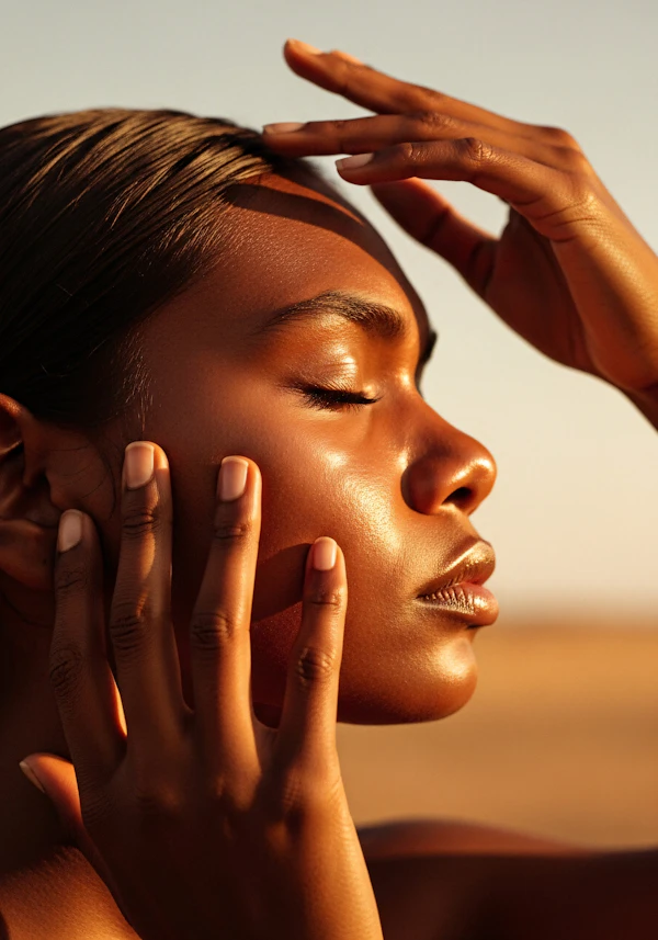 Serene Sunlit Portrait