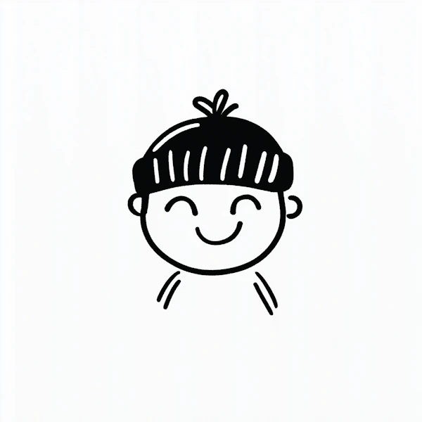 Smiling Child Drawing