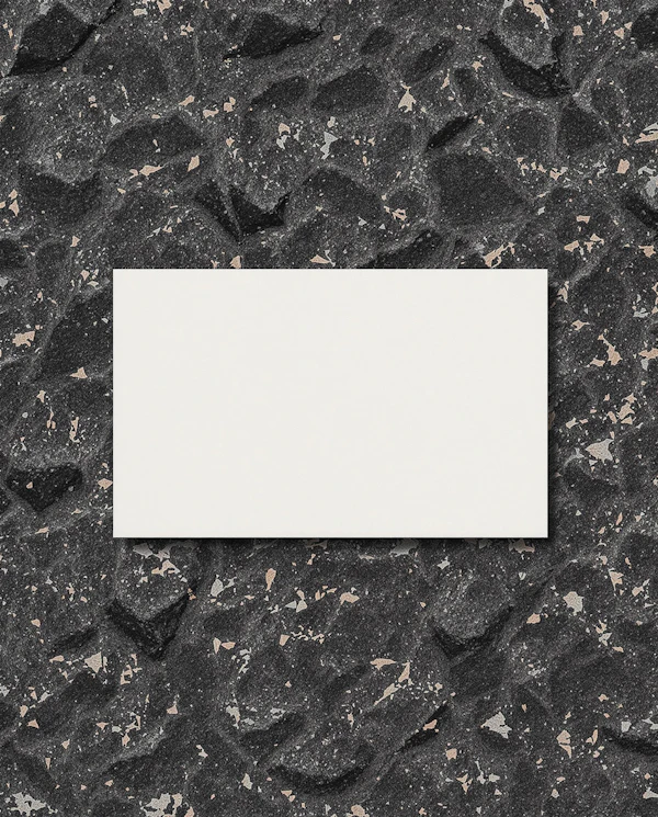White Rectangle on Stone