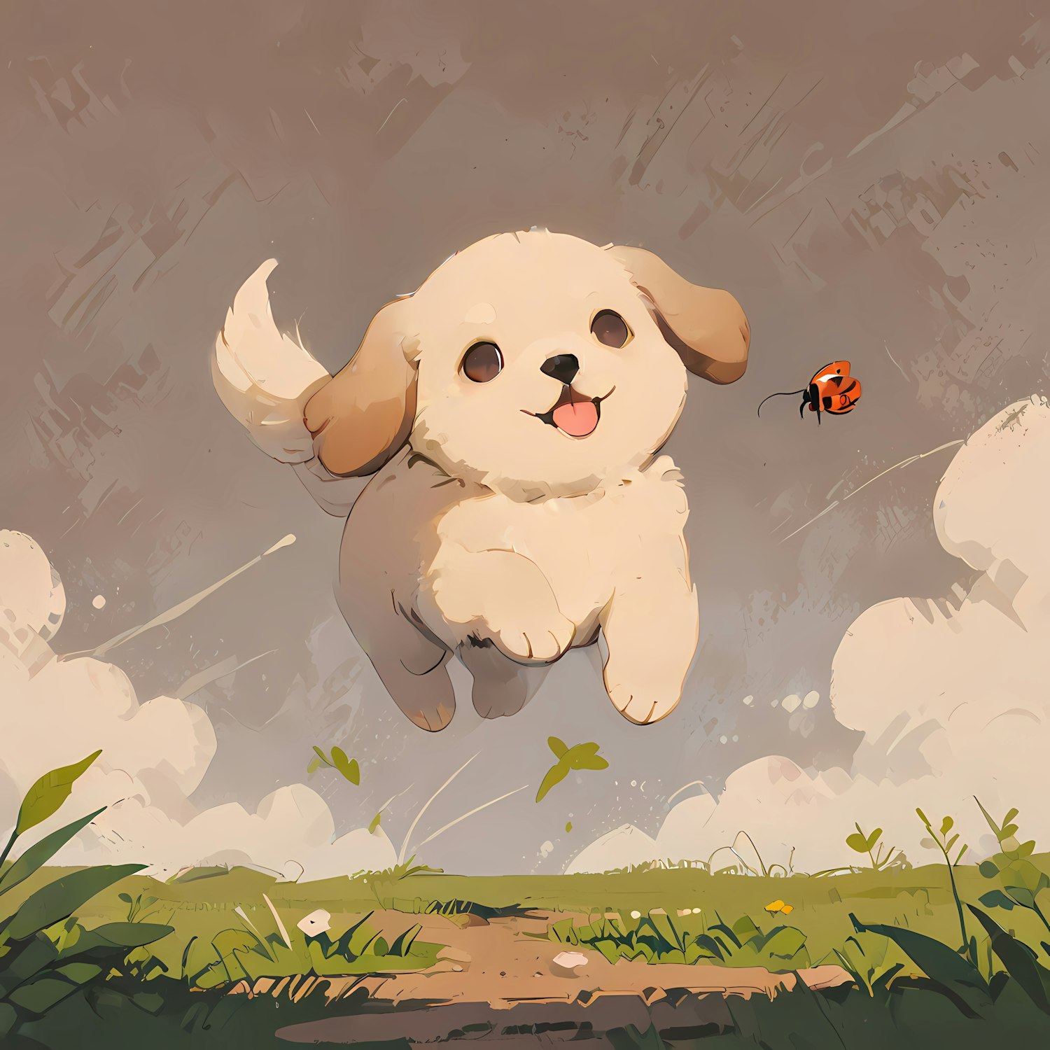 Joyful Puppy Leap