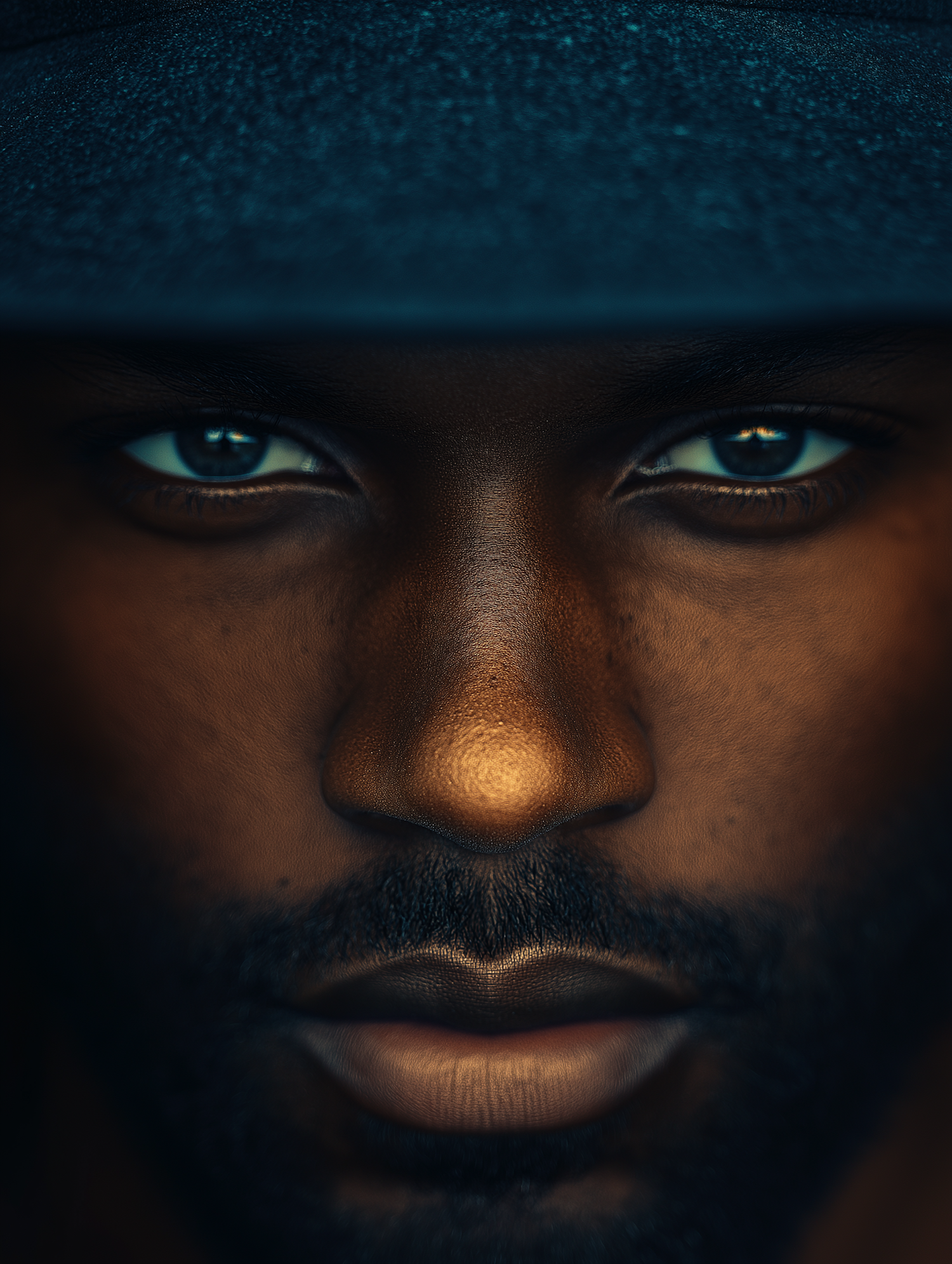 Dramatic Close-up Portrait