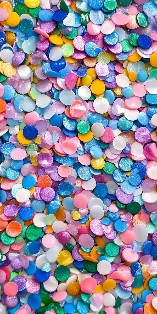 Colorful Confetti Close-Up