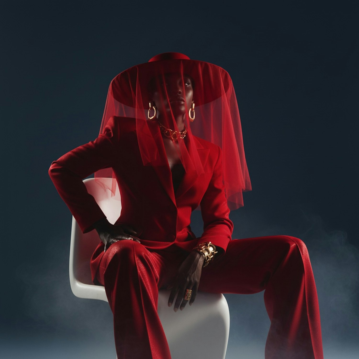 Elegant Red Portrait