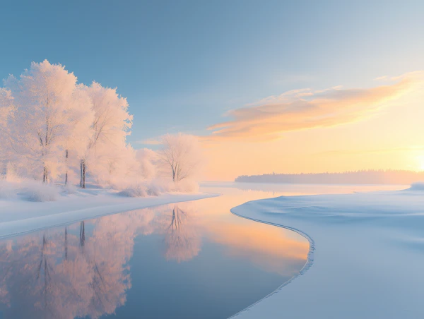 Serene Winter Landscape