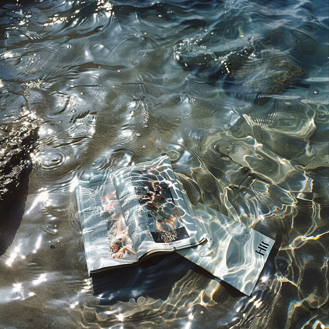 Magazine Floating on Water