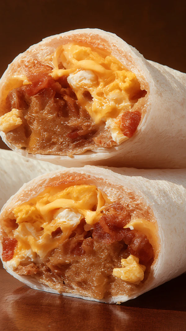 Breakfast Burrito Close-Up