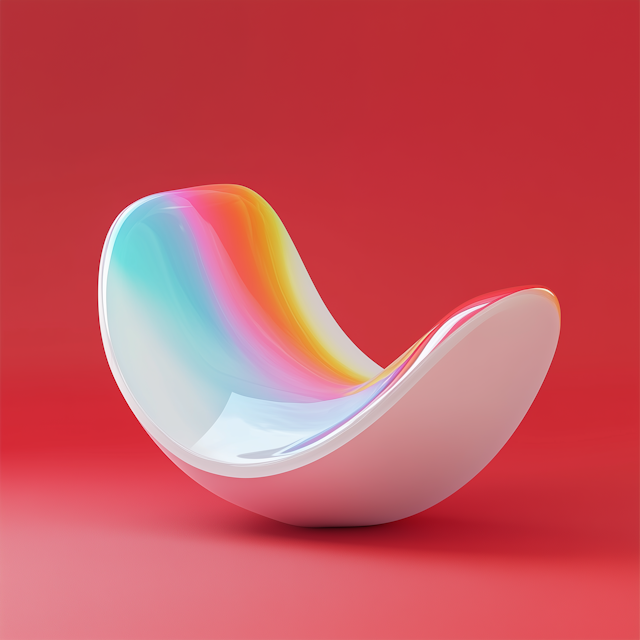 Abstract Gradient Chair