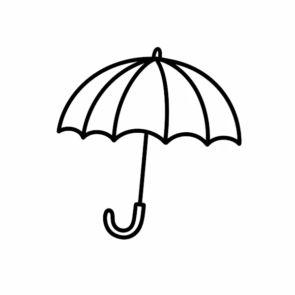 Minimalist Umbrella Art