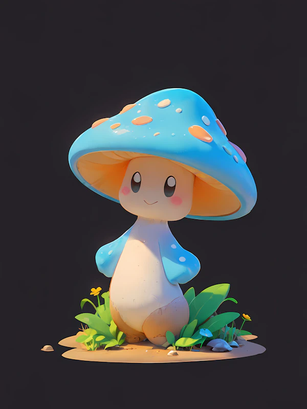 Whimsical Mushroom Art