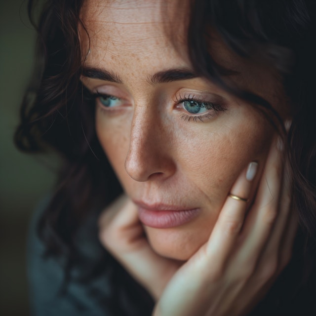 Contemplative Woman Portrait