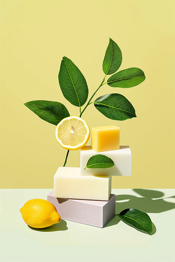 Soap Bars with Lemon