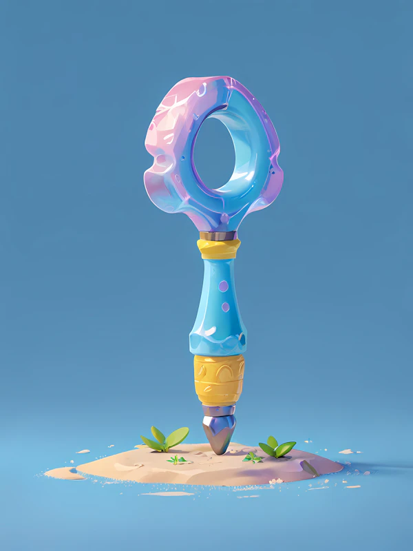 Whimsical 3D Key
