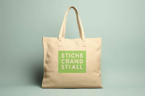 Playful Typo Stitch Tote