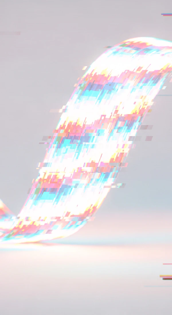 Abstract Digital Ribbon