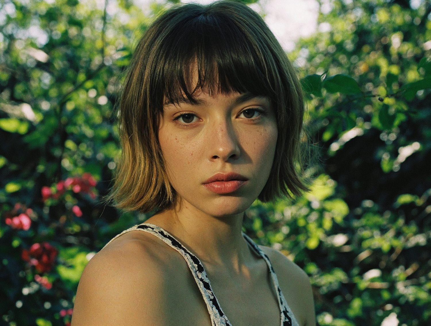 Portrait of a Young Woman in Nature