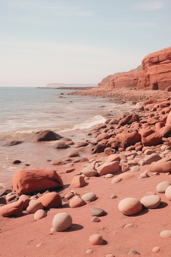 Red Sandstone Serenity Beach