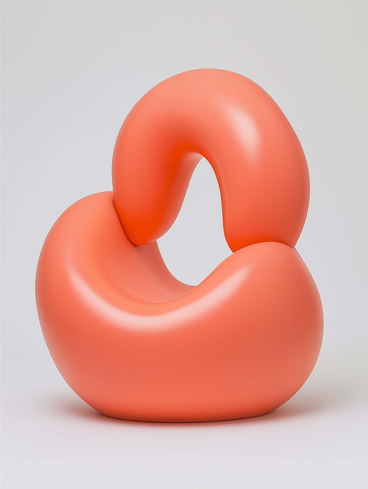 Abstract Orange Sculpture