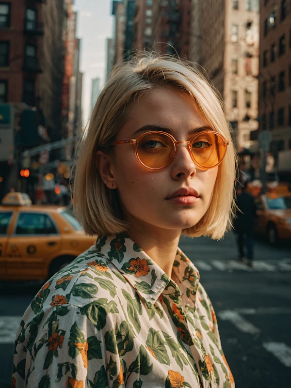 Stylish Woman in Urban Setting