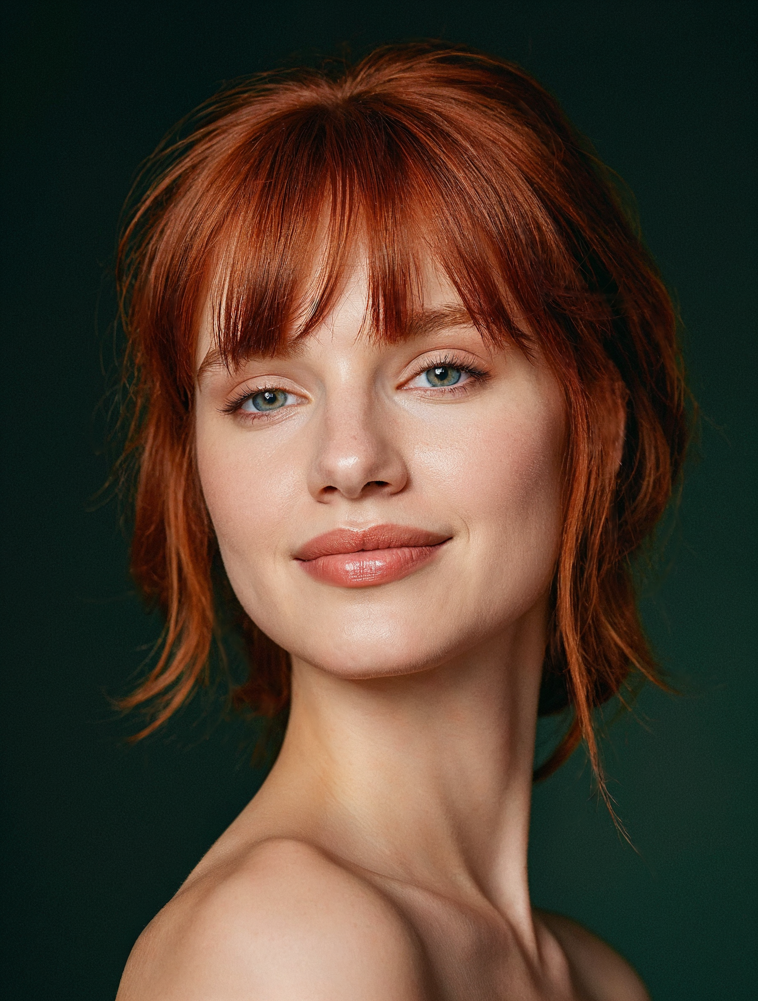 Portrait of a Woman with Red Hair