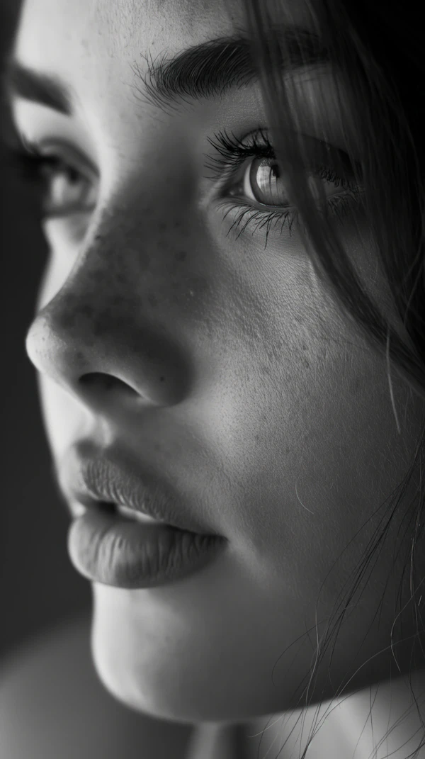 Introspective Portrait of a Young Woman