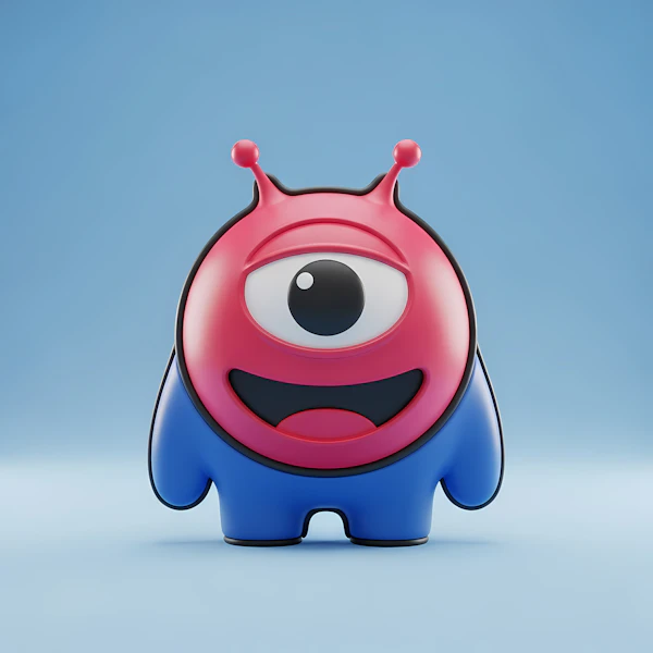 Cartoon Cyclops Character