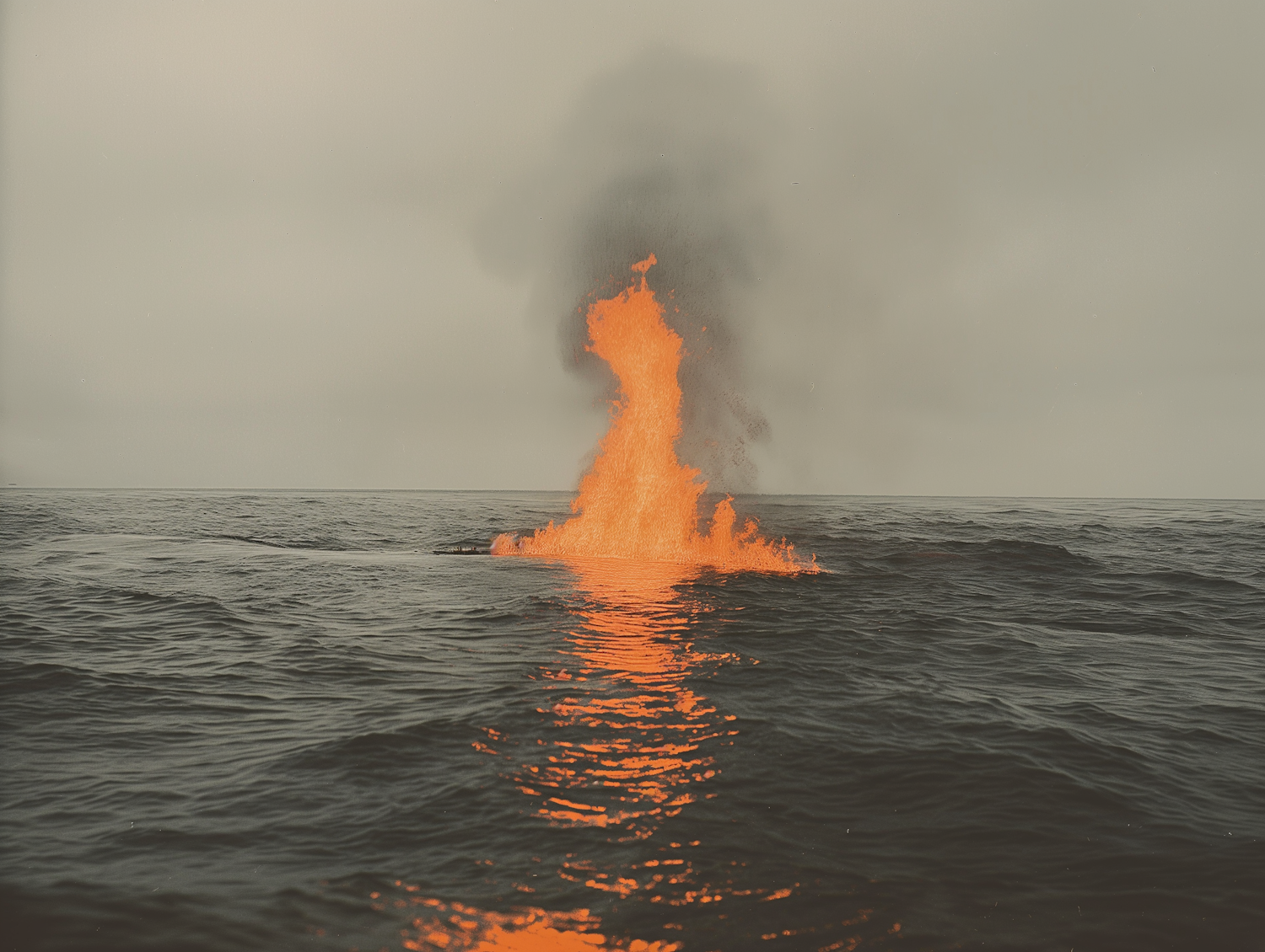Dramatic Volcanic Eruption at Sea