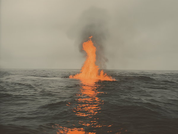 Dramatic Volcanic Eruption at Sea