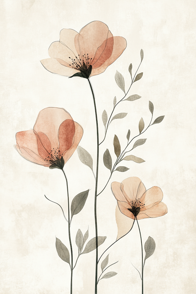 Delicate Floral Illustration