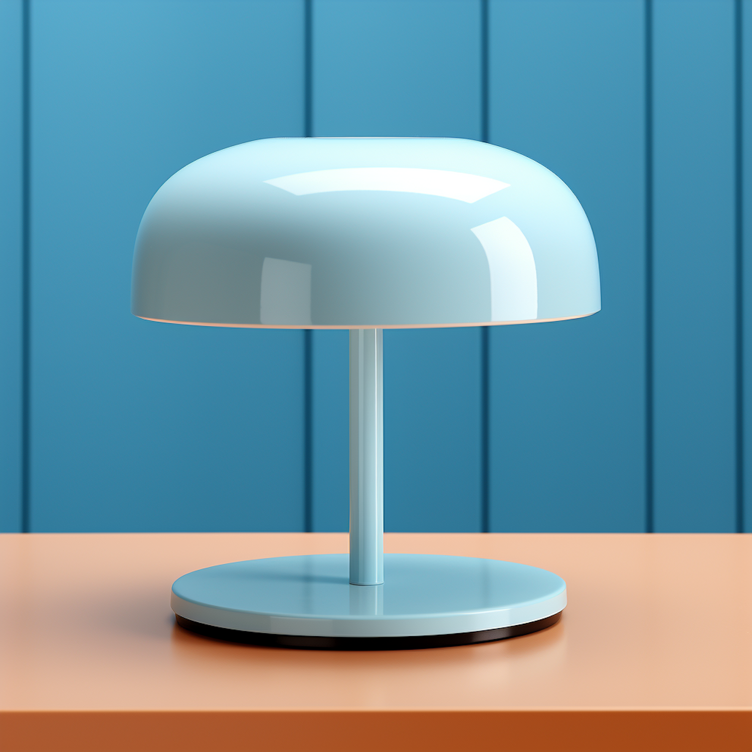 Blue Serenity Modern Minimalist Lamp