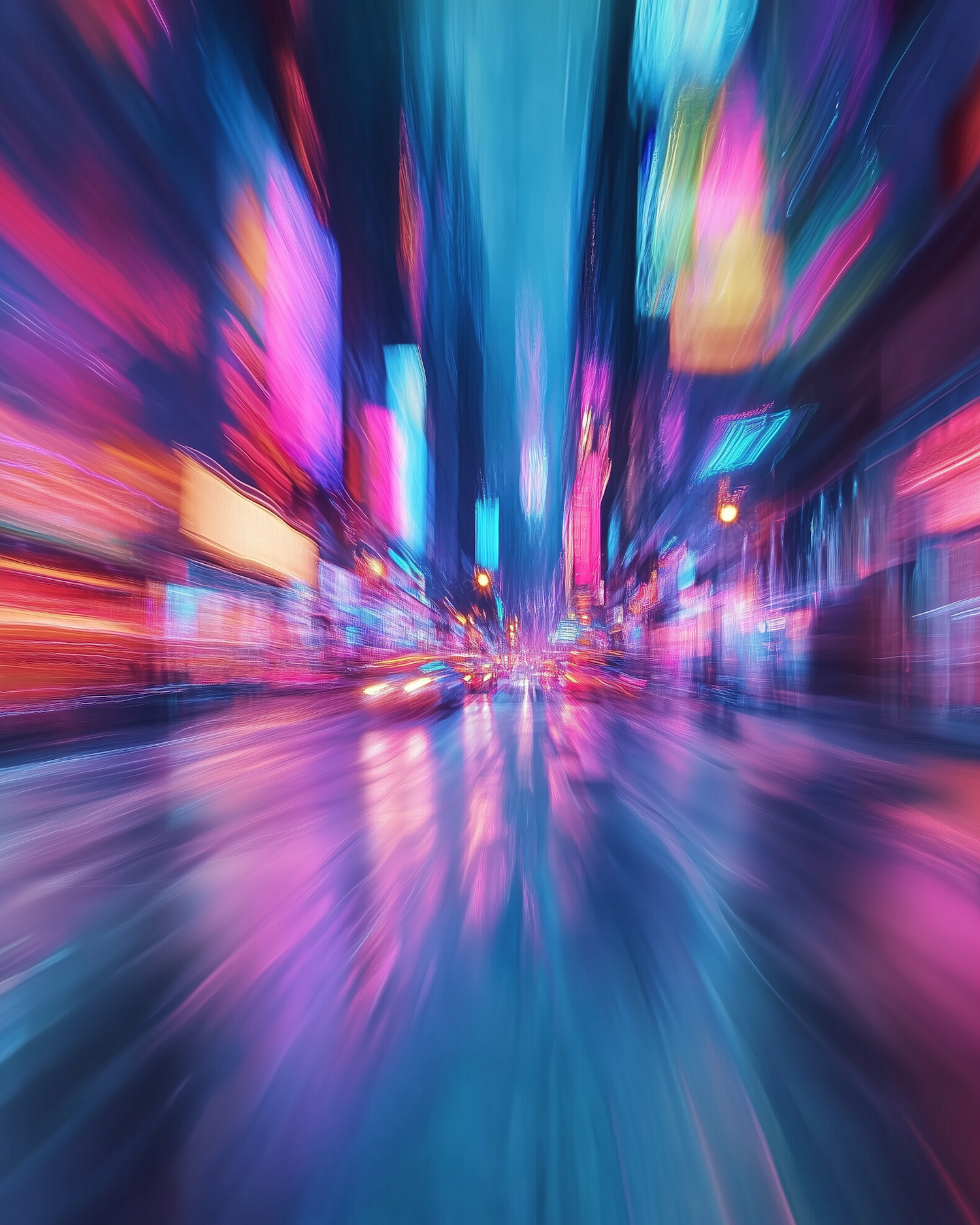 Vibrant Urban Night Scene