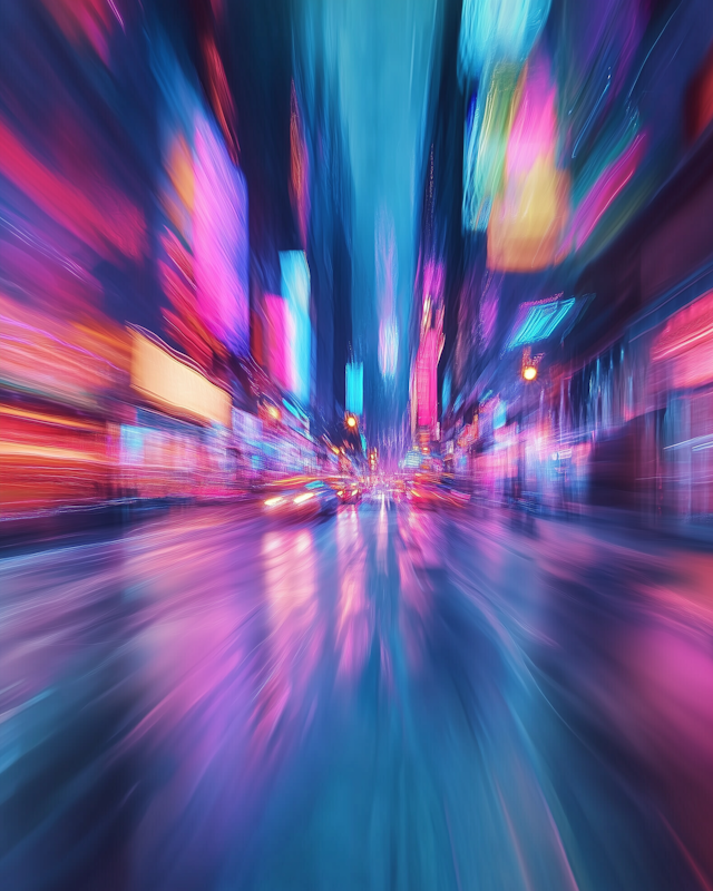 Vibrant Urban Night Scene