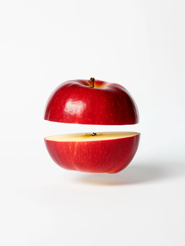 Floating Sliced Apple