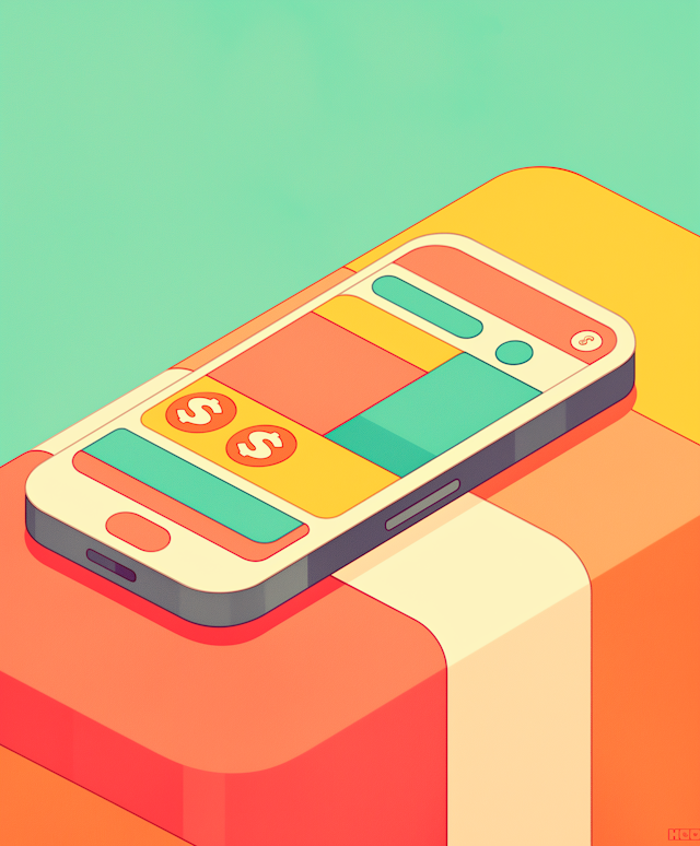 Stylized Smartphone Illustration