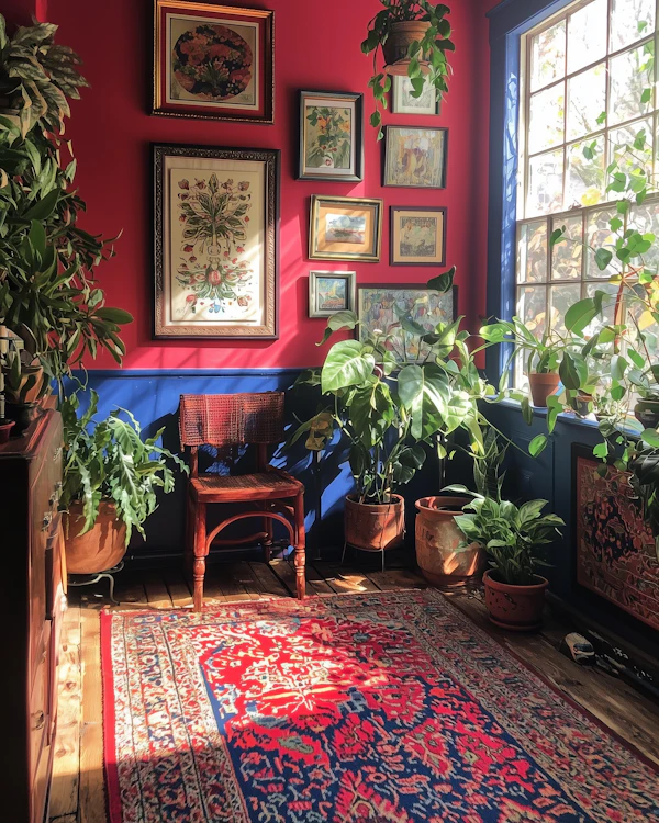 Cozy Sunlit Room Corner