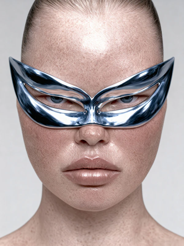 Futuristic Mask Portrait