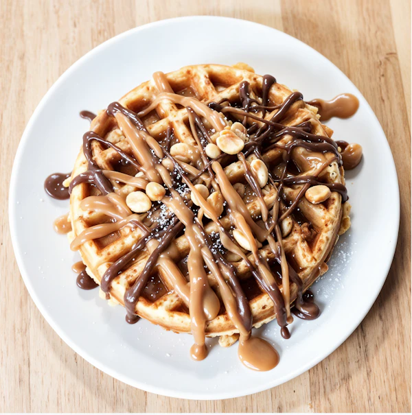 Caramel Chocolate Waffle