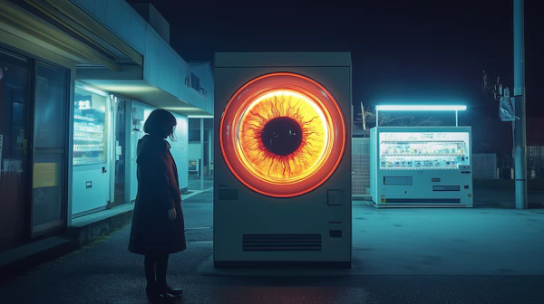 Surreal Vending Scene