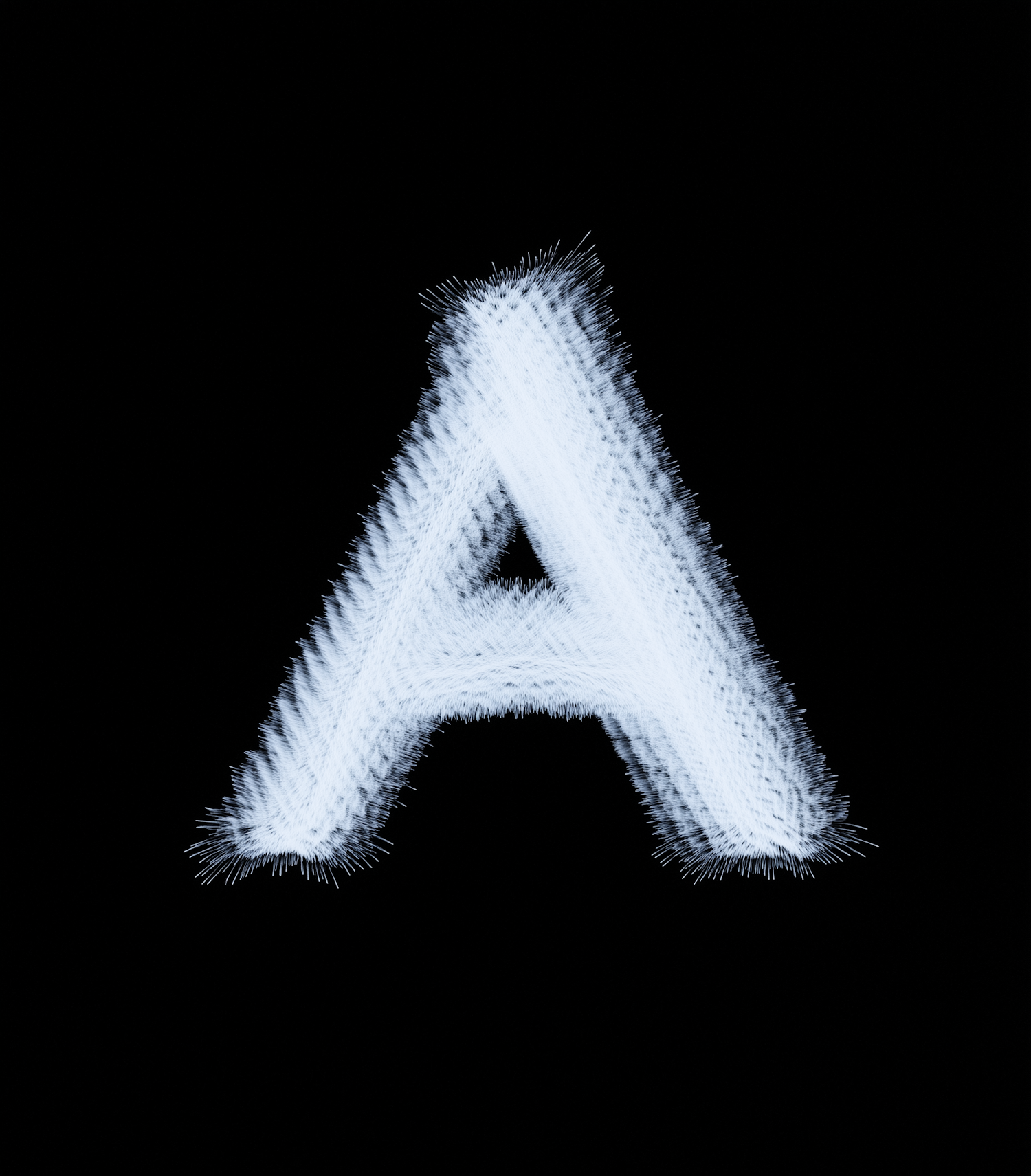 Textured Letter A