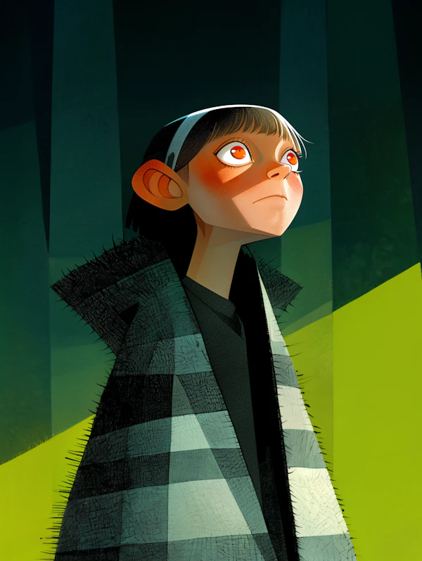 Thoughtful Gaze Portrait
