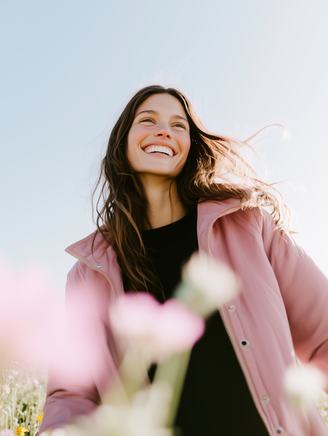 Joyful Woman in Nature