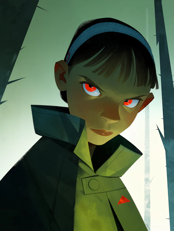 Determined Character Portrait