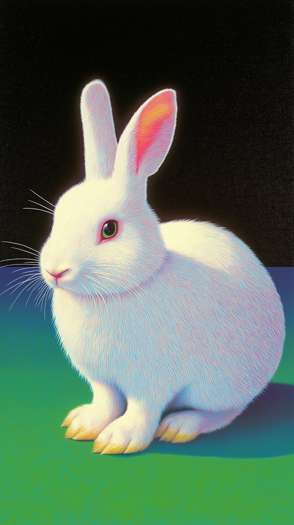 Stylized Illustration of a Rabbit