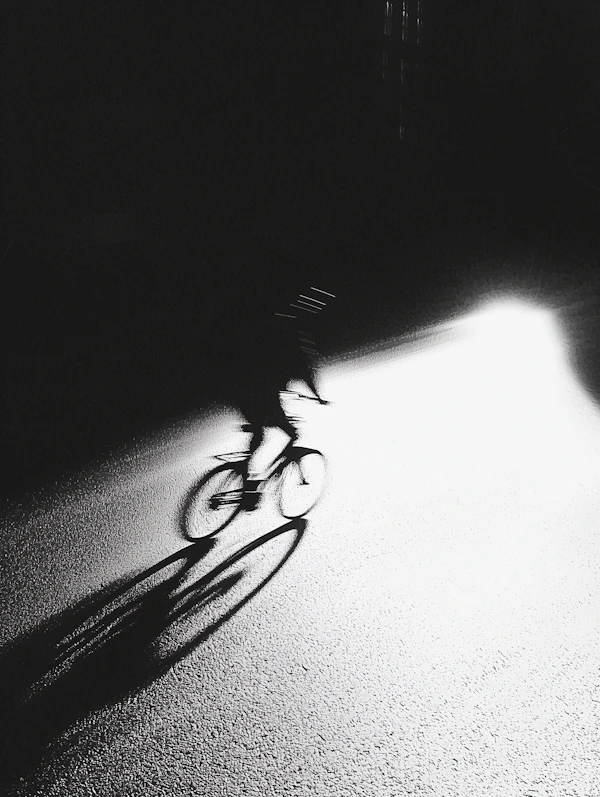 Cyclist in Motion
