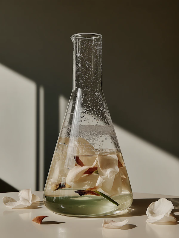Floral Flask Display