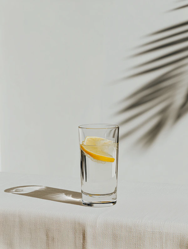 Lemon Water Still Life