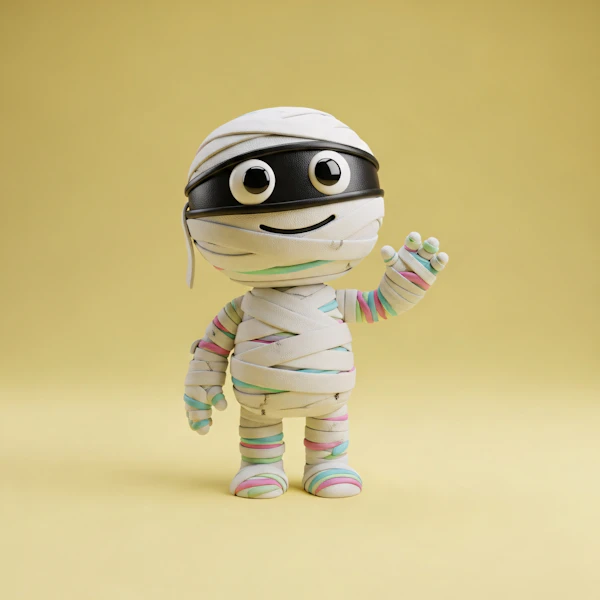 Playful Mummy Character