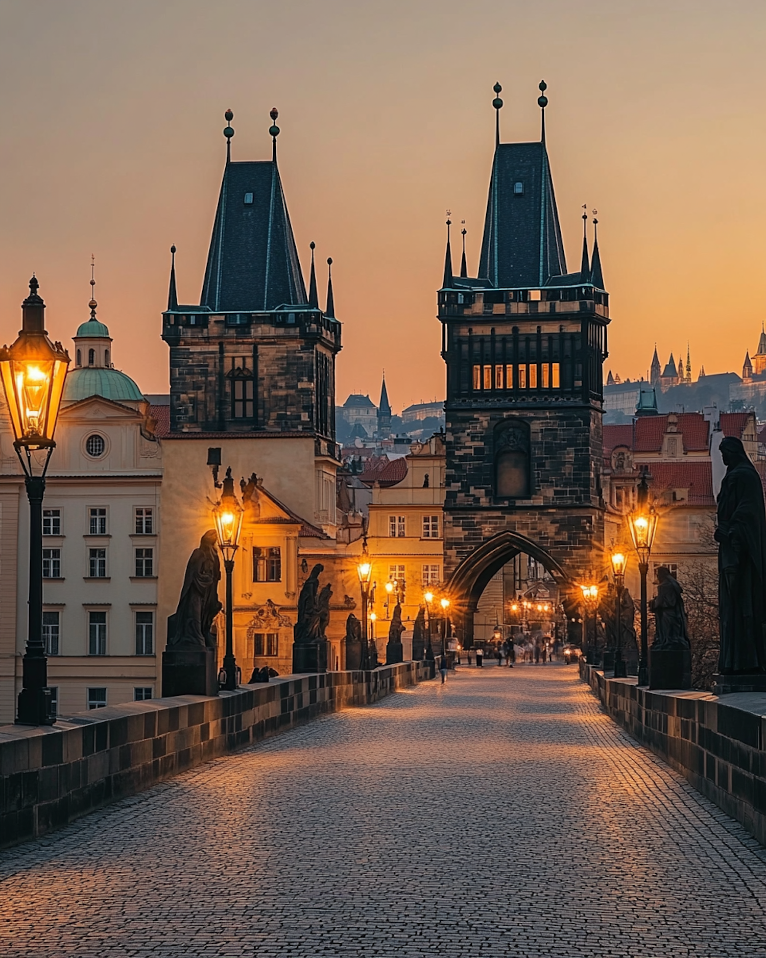 Sunset at Charles Bridge