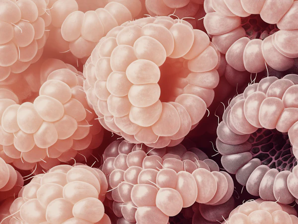 Close-Up of Raspberries
