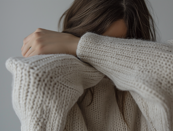 Contemplative Comfort in Cream Knit