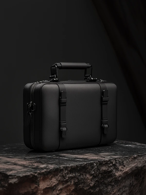 Modern Black Briefcase